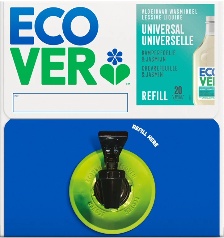 Ecover Lessive liquide universal chèvrefeuille & jasmin 15L